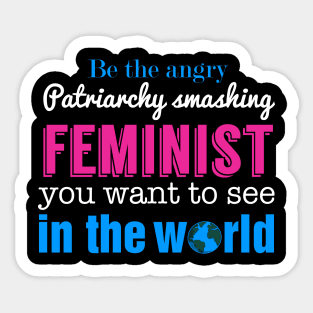 Patriarchy Smashing Feminist Sticker